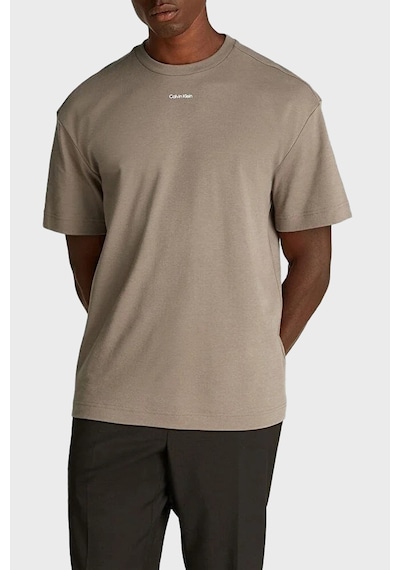 Calvin Klein Erkek T Shirt K10k112487 Pb8 Kahve Kahve Kahverengi