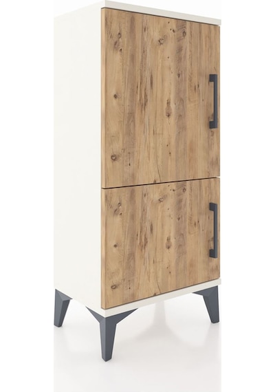 Arges Komodin 3 Raflı 2 Kapaklı 44x30x96 Aytaşı-çam Aytaşı