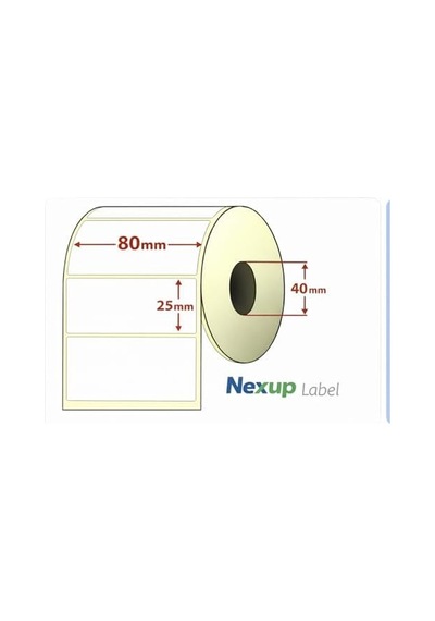 80x25 Mm Termal Etiket, Barkod/adres/kargo Termal Etiketleri, Ve Diğer Yazıcılarla Uyumlu
