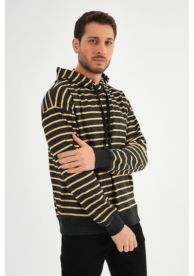 Alexandergardı Çizgili Kapüşonlu Sweatshırt Unx-00242 001