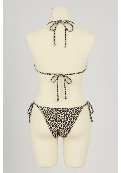 Genel Markalar Kadın Siyah Ve Leopar Detaylı Yandan Bağlamalı Bikini Takımı Leopar Leopar Genel Markalar Kadın Siyah Ve Leopar Detaylı Yandan Bağlamalı Bikini Takımı Leopar Leopar