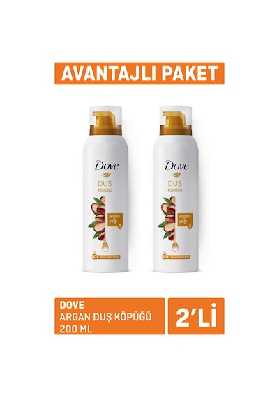 Dove Argan Duş Köpüğü 200ml X 2 2 Adet Diğer