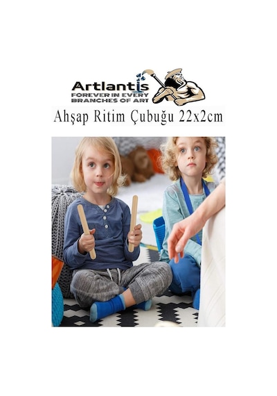 Ahşap Ritim Çubuğu 2 Adet 1 Çift Okul Öncesi Eğitici Anaokulu Ritim Tokmağı Çubukları Çocuk Etkinlik Perkusyon Müzik Aleti