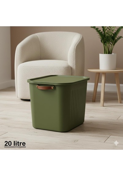 Lexroo 2 Adet Modern Kapaklı Büyük Boy Saklama Kutu Seti -20 Litr Diğer