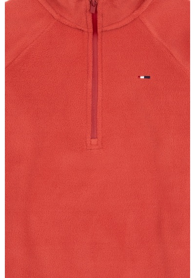 U.S. Polo Assn. Kız Çocuk Gül Kurusu Polarlı Yarım Fermuarlı Sweatshirt 50317884-VR026