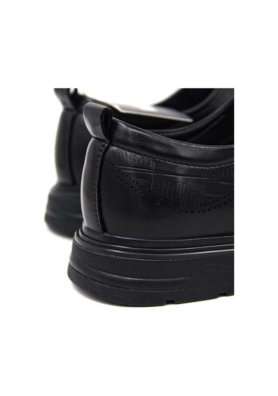 Marcomen 8006956 Croco Baskılı Erkek Casual Ayakkabı - Siyah Croco Deri - 931001180 Siyah Croco Deri