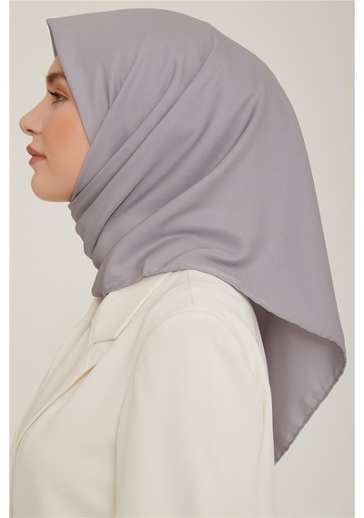 Armine Düz Twill Eşarp - Gri 772 - Gri 772