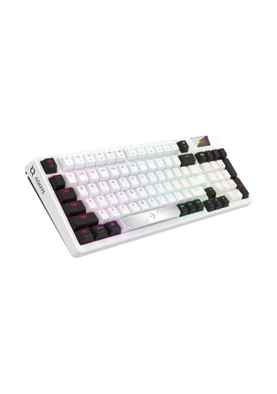 Adara Beyaz/siyah %95 Haimu Linear Pink Switch Hotswap Rgb İngilizce Mekanik Gaming Klavye