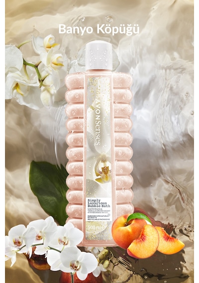 Luxurious Beyaz Şeftali Ve Vanilya Orkide Kokulu Banyo Paketi Fresh