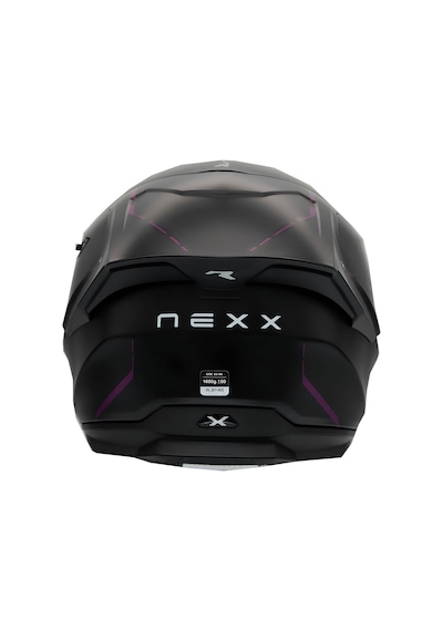 Nexx Y.100R React Kapalı Motosiklet Kaskı Mat Siyah - Mor