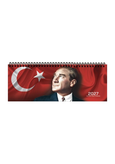 Keskin 2027-aj-65 12 33,5 Spr.haftalık Masa Ajandası-atatürk Çok Renkli