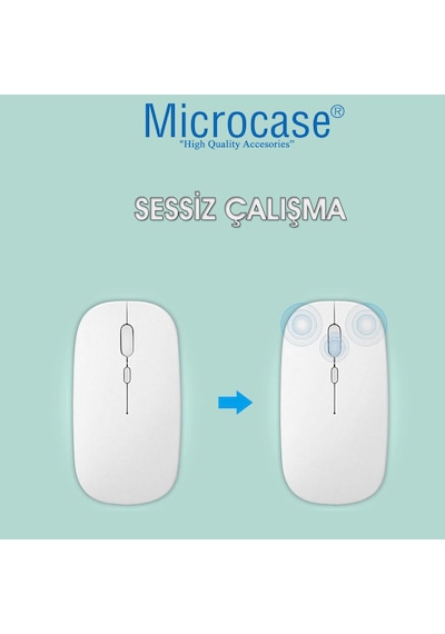 Microcase Tablet Ve Telefonlar İçin Bluetooth Touchpad Klavye Ve Mouse Set Pembe- Al5398 Pembe