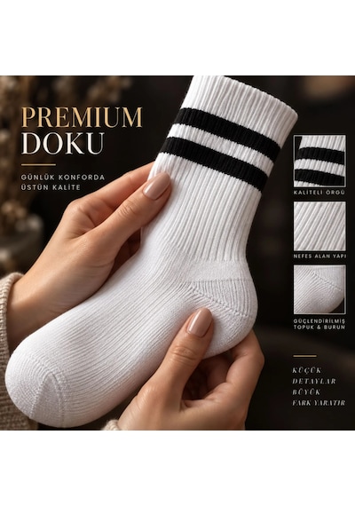 Çorap Giyim Unisex Renkli Çorap Çizgili 16'lı Set Uzun Soket Günlük Spor Kolej Stil Rahat Kadın Erkek Çorabı Çok Renkli
