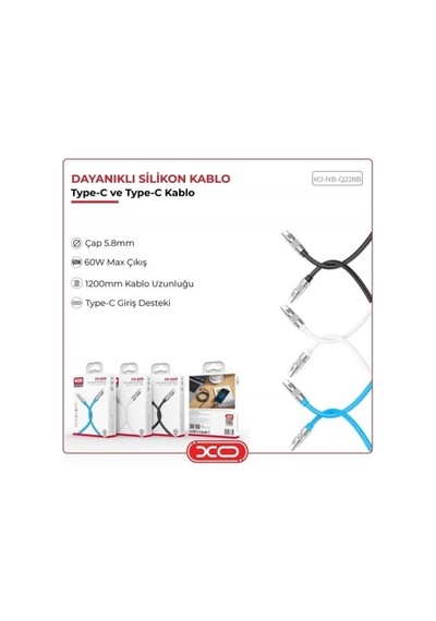 Nb-q228b 60w Pd Hızlı Şarj Kablosu Type-c To Type-c Silikon Çinko Alaşım Dayanıklı 1.2m Data Kablo