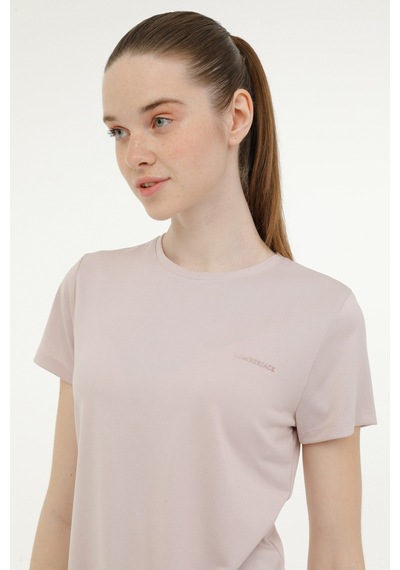 Lumberjack W Ct131 Basıc Modal C Nec Pembe Kadın Kısa Kol T Shirt Pembe