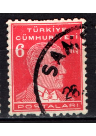 1940 Dördüncü Atatürk Serisi 6 Kuruş Tp0744 İsfila1426  Teşhir Ürün