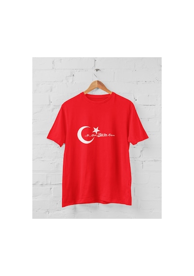 Magors Stıl-x Atatürk Baskılı Çocuk Tshırt, 29 Ekim Temalı, %100 Pamuk Kırmızı-2