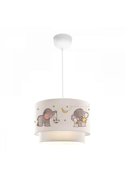 Homing Kids Kumaş Baskılı Pasta Sarkıt Çocuk Odası Ayd-2994 Krem
