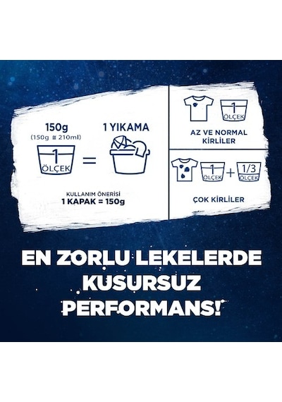 Omomatik Active Oxygen Toz Çamaşır Deterjanı 8 Yıkama 1200 G