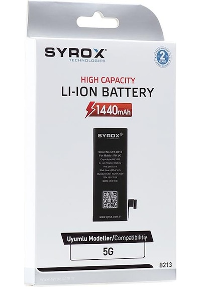 Syrox Apple Uyumlu iPhone 5G Batarya