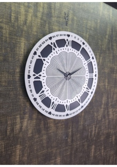 Bymelekoğlu Siyah & Silver Duvar Saati, Gümüş Saat, Duvar Saati - Gümüş