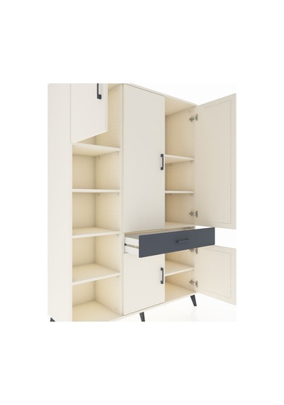 Hyperion Dolap 8 Raflı Tek Çekmeceli 5 Kapaklı 132x44x195 Aytaşı-aytaşı/antrasit Aytası/antrasıt Hyperion Dolap 8 Raflı Tek Çekmeceli 5 Kapaklı 132x44x195 Aytaşı-aytaşı/antrasit Aytası/antrasıt