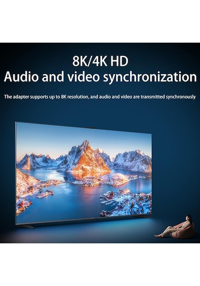 100w Usb-c 90 Derece L Tipi Adaptör - 20gbps Veri Aktarımı, 8k Ultra Hd Görüntü Destekli, Dönüştürücü Otga