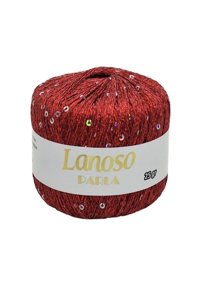 Lanosso Parla Simli Pullu El Örgü İpi - 5600 Kırmızı