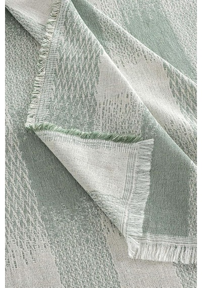 Jakarlı Koltuk Örtüsü Yeşil, 180x240 Cm Diğer
