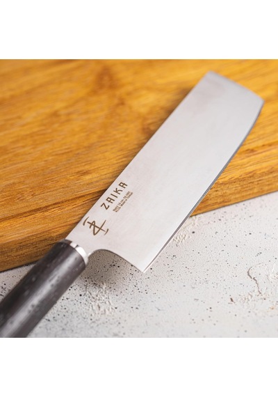 Japon Tasarım Nakiri Sebze Doğrama Bıçağı- Paslanmaz Çelik- 16 Cm