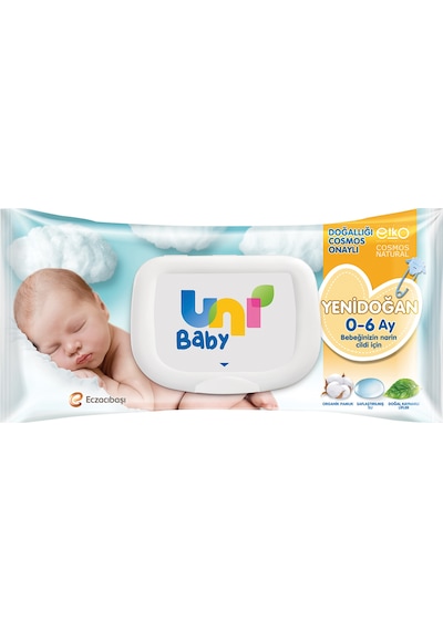 Uni Baby Yenidoğan Islak Havlu Mendil 36'Lı 1440 Yaprak