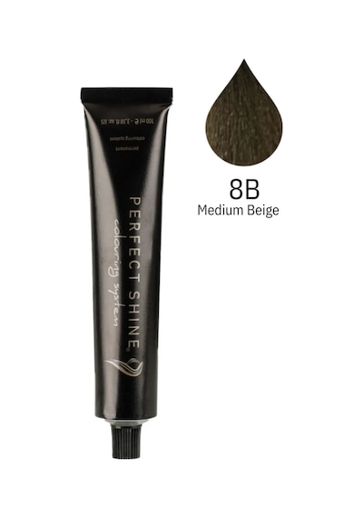 Perfect Shine Permanent Profesyonel Saç Boyası 100 ML Soğuk Açık Kumral/orta Bej Beıge-8b