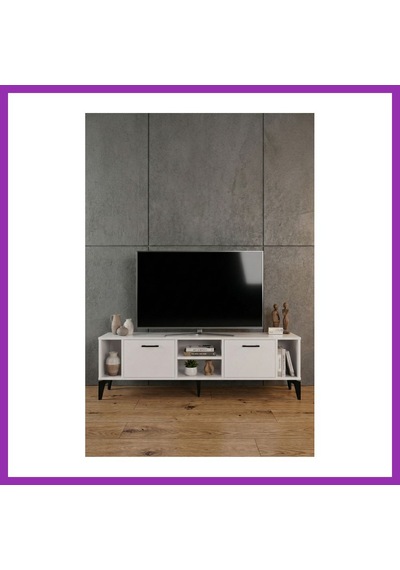 Bezos Linya Tv Sehpası Suntalam Beyaz 160x35 Cm Bty