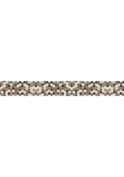 Tezgah Arası Folyo Kaplama Folyosu Altıgen Mozaik 60x100 Cm Çok Renkli