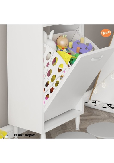 Mutfak Dolabı Kirli Çamaşır Dolabı Düşer Kapalı Banyo Dolabı Çok Amaçlı Dolap Beyaz