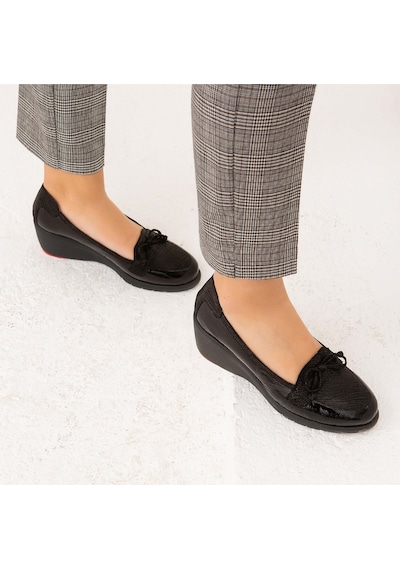 Relax Anatomic Kadın Hakiki Deri Siyah Comfort Ayakkabı 611 F2310-31218 Byn Ayk Y22 Black Siyah