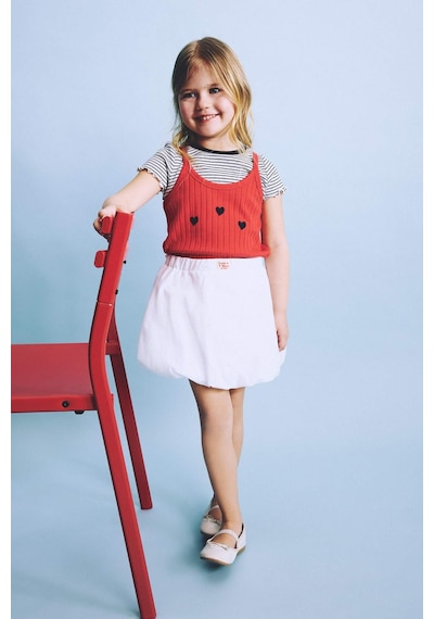 Defacto %100 Pamuk Basıc Düz Poplin Etek Kız Bebek H2829a526smwt34 Beyaz-wt34
