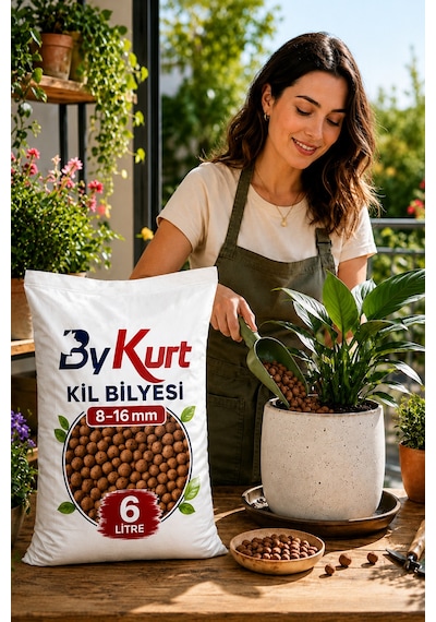 Kil Bilyesi 8-16 Mm Yıkanmış Kil Bilyesi 6 Litre 6 L