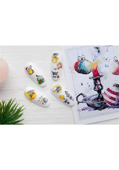 Stiker 3d Arti Deco - 48 Beyaz