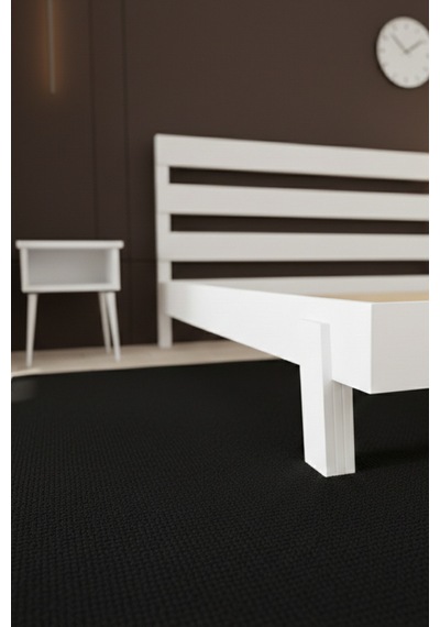 Renazzo Natura New Masif Ahşap Karyola Ve 2 Adet Komodin Beyaz 160x200 Beyaz - 160 X 200 Renazzo Natura New Masif Ahşap Karyola Ve 2 Adet Komodin Beyaz 160x200 Beyaz - 160 X 200