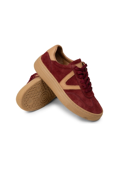 Deery Kadın Bordo Hakiki Süet Sneaker Ayakkabı - N0170zbrdc01