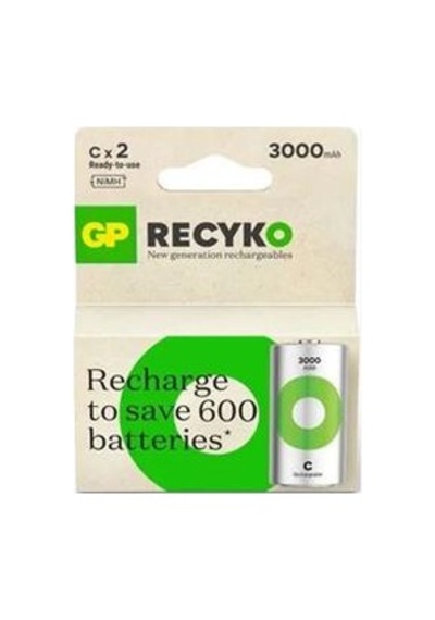 Gp 3000 Mah Orta Boy Şarjlı Pil 2 Li Paket C Boy Gp300chcbmtr-2eb2