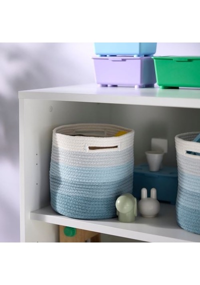 Ikea Lıllåkre Sepet, Mavi-çok Renkli, 20x20 Cm Çok Renkli