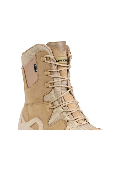Quantum Sympatex Model Bej Çöl Su Geçirmez Tactical Outdoor Askeri Fermuarlı Nubuk Bot Bej