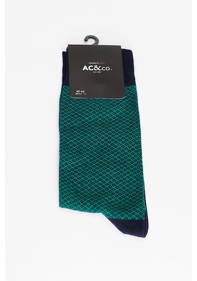 AC&Co / Altınyıldız Classics Erkek Lacı-yesıl Desenli Tekli Çorap Lacı-yesıl