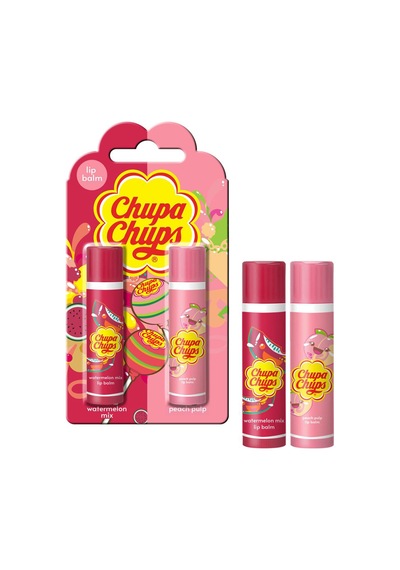 Chupa Chups Karpuz & Şeftali Lip Balm Dudak Bakım Kremi 2 x 4 G