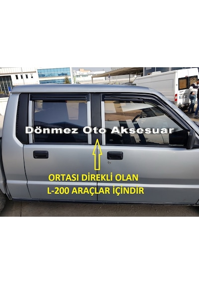 Mitsubishi L200 Mügen Cam Rüzgarlığı Direkli 1993-1999 Arası 4 Lü N11.30922