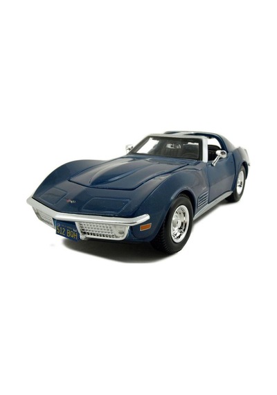 Maisto Chevrolet Corvette 1970 1 24 Model Araba S/e Mavi