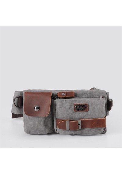 Ççs London 31459 Kanvas Bel Çantası Gri Gri
