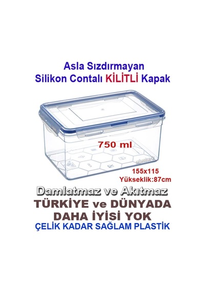 Sızdırmaz Derin Saklama Kabı Seti, 5set-abn23042025 Diğer